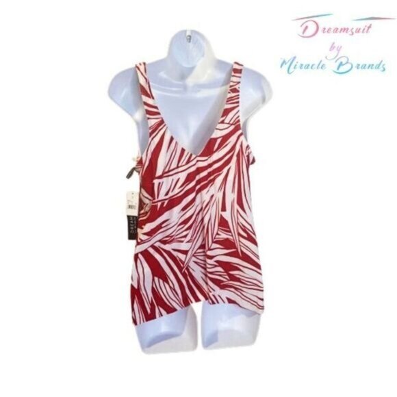 Women's Slimming Control Keyhole Tankini Top Dreamsuit by Miracle Brands - Picture 3 of 7